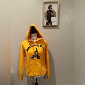 NWT Disney Parks Walt Disney World Retro Cinderella Castle Logo Hoodie XS S